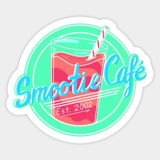 Retro Smootie Cafe Sticker